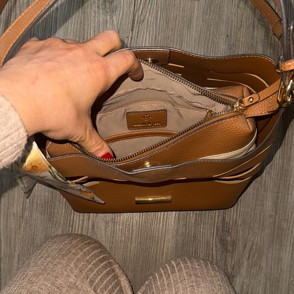 Brown Faux Leather Crossbody or Handheld Bag - Picture 11 of 12